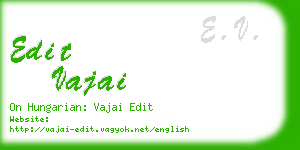 edit vajai business card